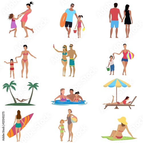 People on holiday