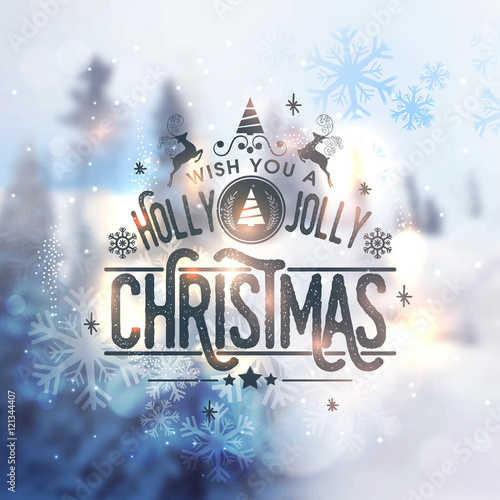 Greeting Card design for Christmas Celebration.