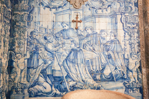 Azulejo in the Monastery of Santa Cruz (Coimbra)