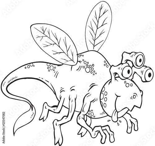 Alien Monster Doodle Vector Illustration Art