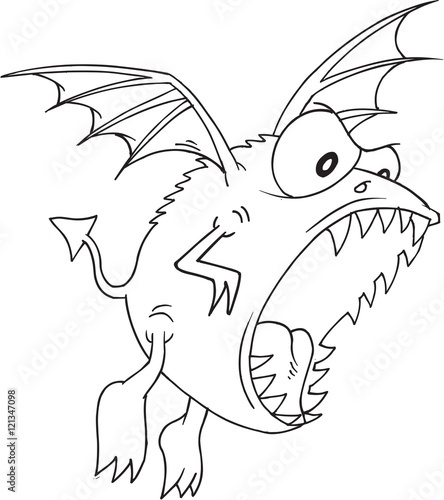 Alien Monster Doodle Vector Illustration Art