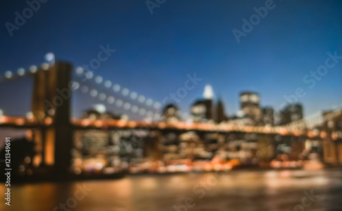 city lights in the evening blurring background © smspsy
