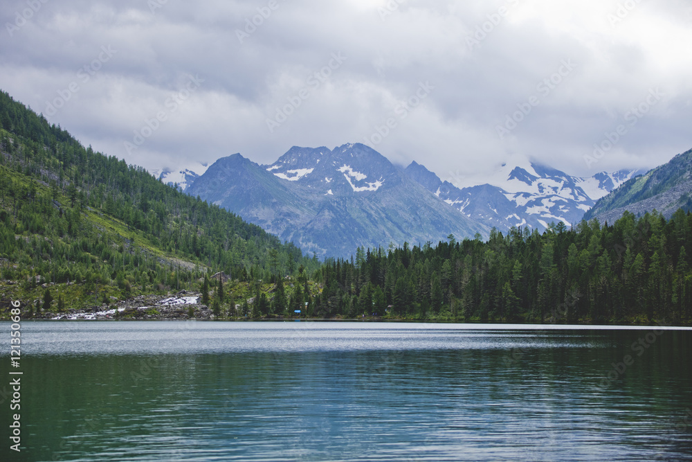 Multinskiye lake, Altai mountains landscape