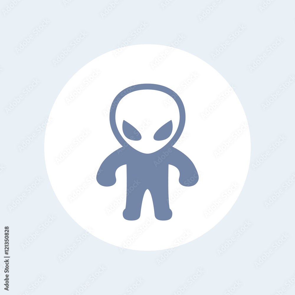 extraterrestrial, alien icon isolated on white extraterrestrial, alien icon isolated on white