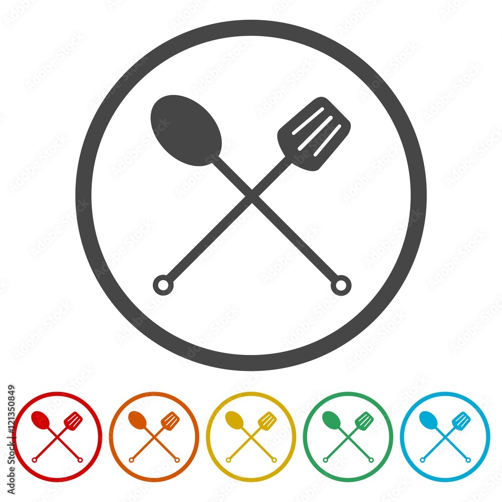 Kitchen and restaurant icon set Kitchen and restaurant icon set