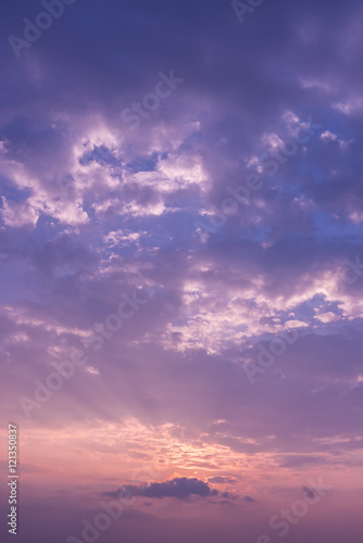 sunset sky background  with the colors of rose quartz and serenity © yotrakbutda