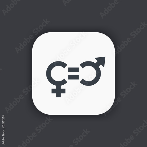 gender equity icon, vector pictogram