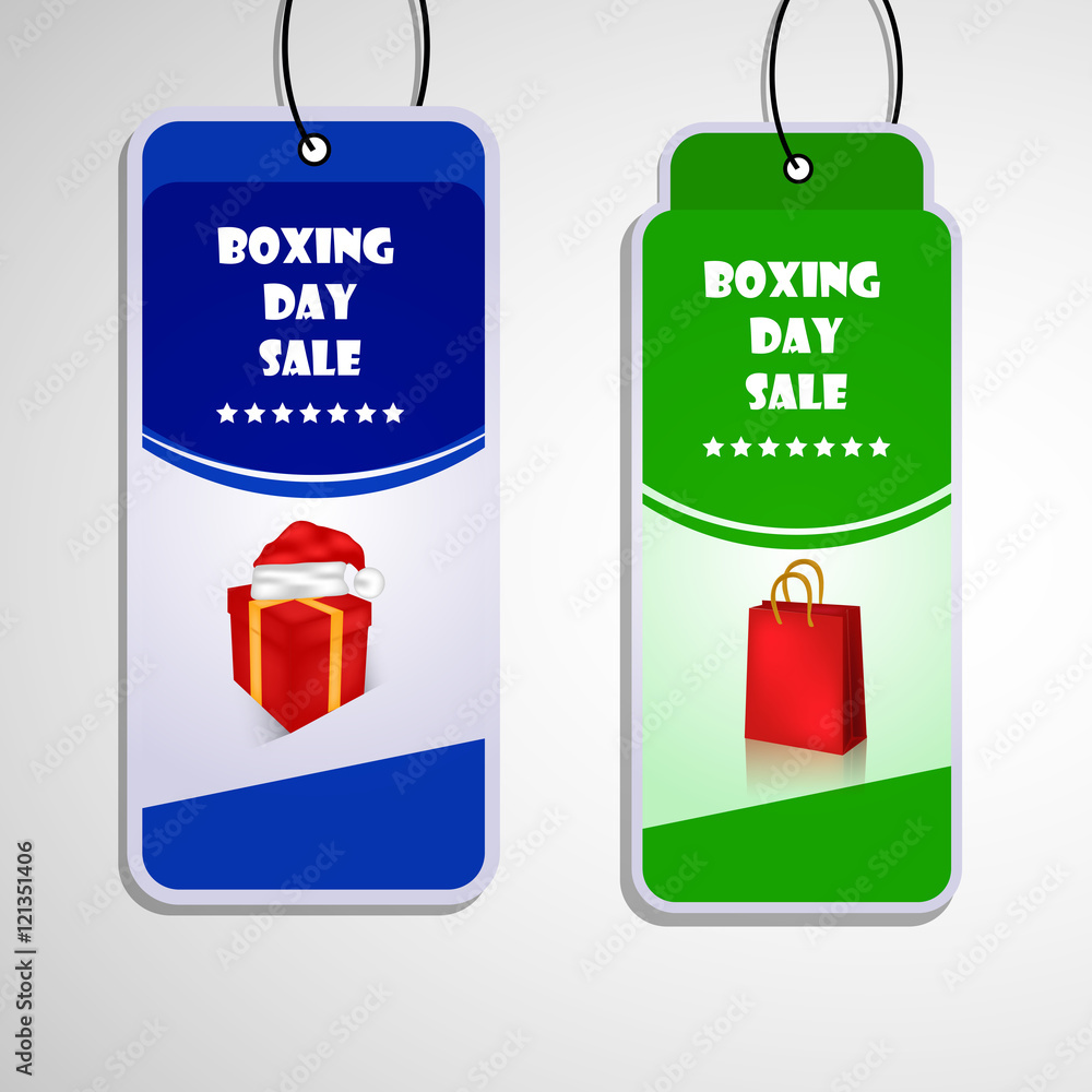 Fototapeta premium Illustration of elements for Boxing Day