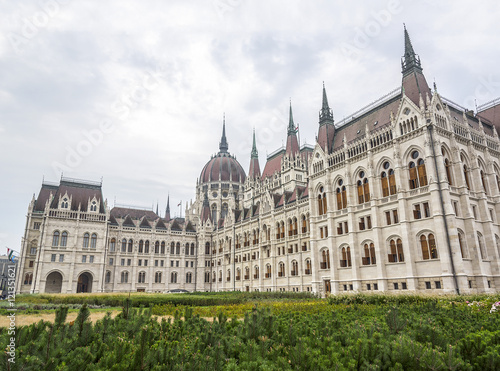 Side view of the hungarian parliament.