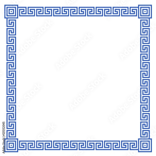Cadre déco méandres grecs 