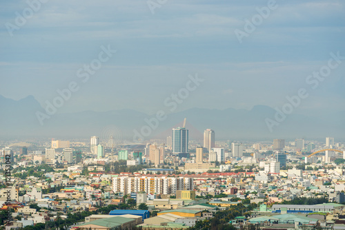 High view of Da Nang city inVietnam