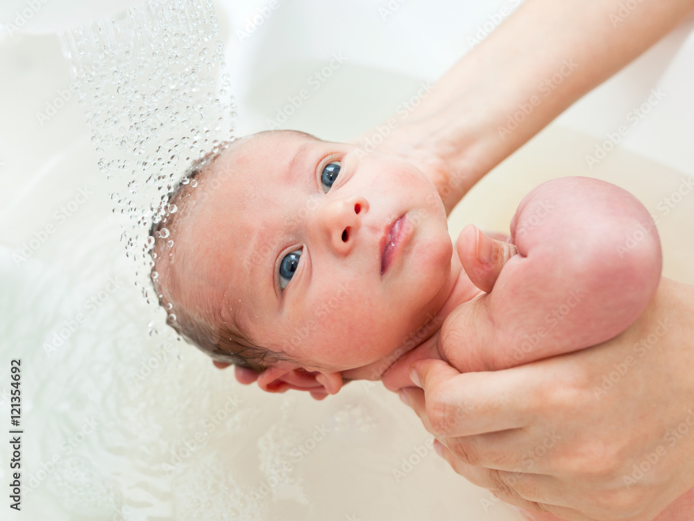 Newborn first bath Newborn first bath