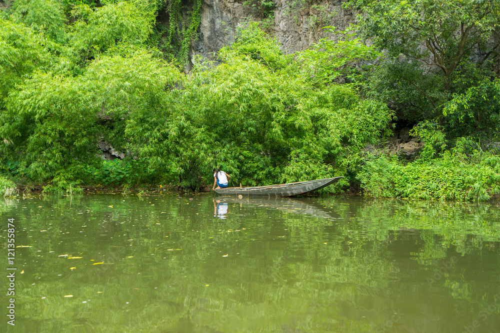 Landcape of Trang An Tam Coc at Ninh Binh, Viet nam
