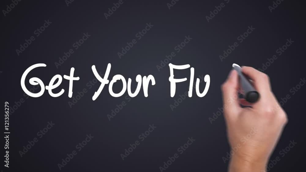 Get Your Flu Shot - concept with hand writing. Man writing.Words red circled. Business, technology, internet concept. Film look. 4k Get Your Flu Shot - concept with hand writing. Man writing.Words red circled. Business, technology, internet concept. Film look. 4k