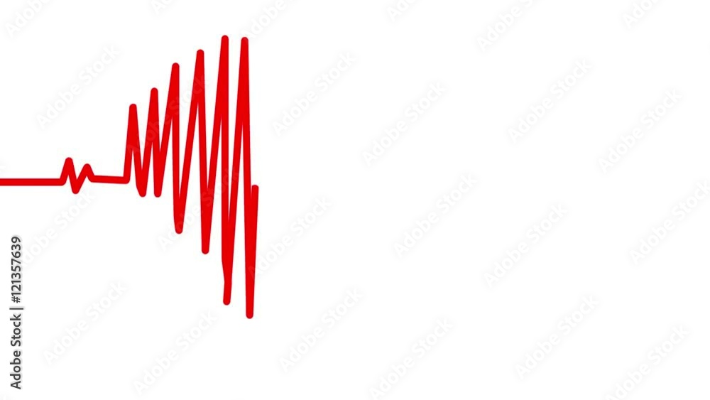 Heart Beat in shape of heart. Seamless loop blue background EKG electrocardiogram pulse real waveform. Health concept. 4k Heart Beat in shape of heart. Seamless loop blue background EKG electrocardiogram pulse real waveform. Health concept. 4k