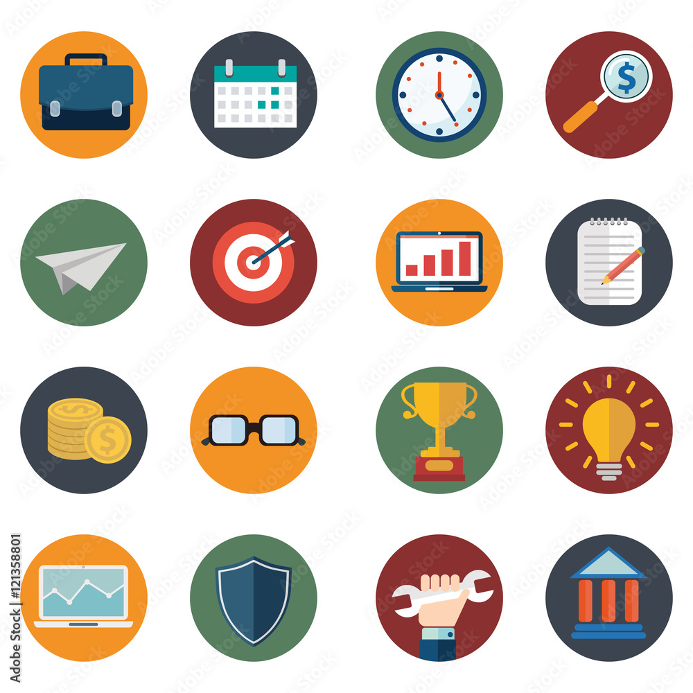 Web design objects, delivery, business, office and marketing items icons. Web design objects, delivery, business, office and marketing items icons.