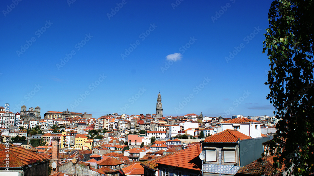 Panoramic view and beauty of Porto city, Portugal