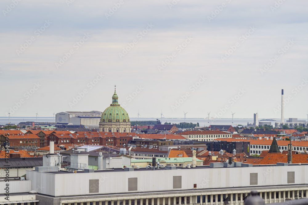 Obraz premium Superb aerial view from Round Tower