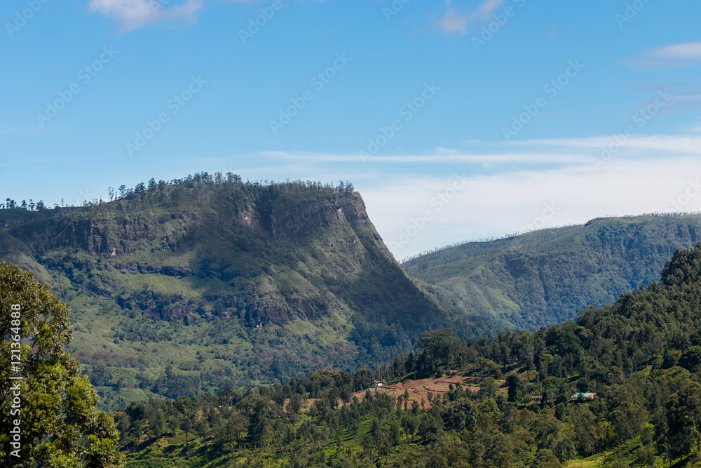 Beautiful landscape view of hills in sri lanka Beautiful landscape view of hills in sri lanka