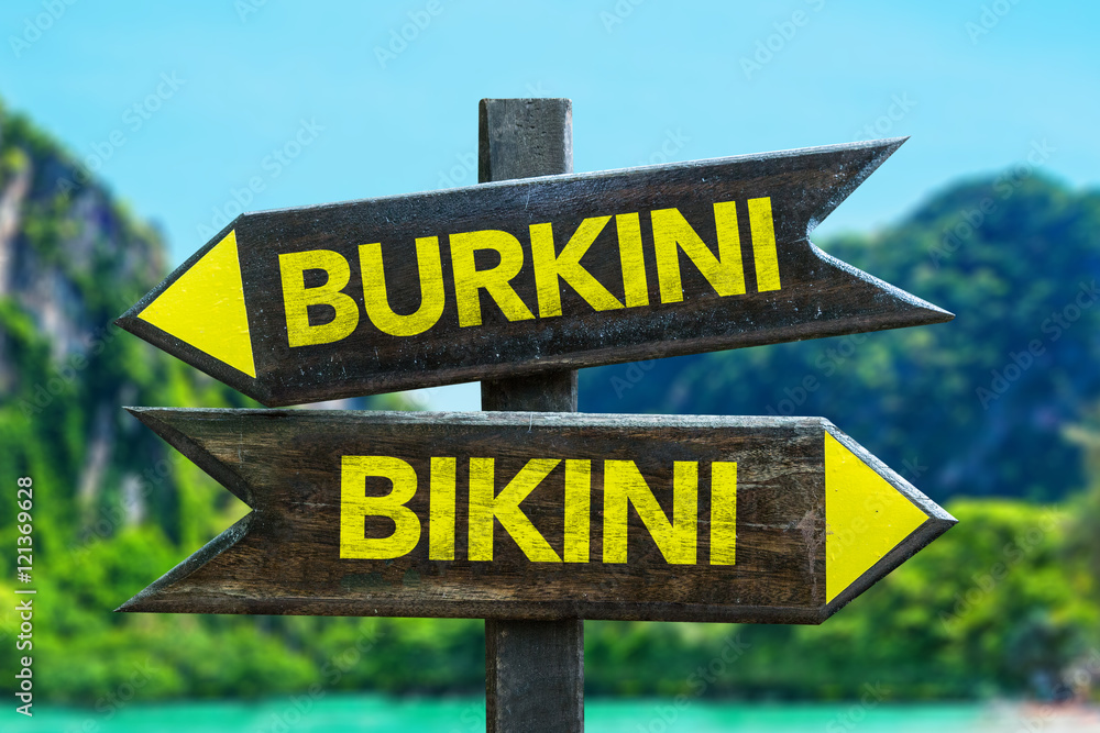 Burkini vs Bikini Stock Photo Adobe Stock