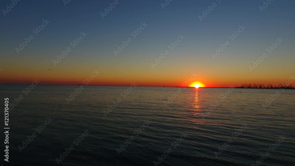 Sunset on the sea Sunset on the sea