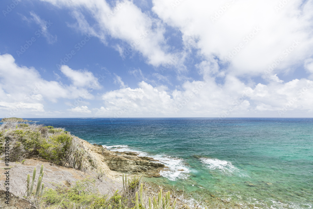 Beaches from Saint Martin, French West Indies in Caribbean