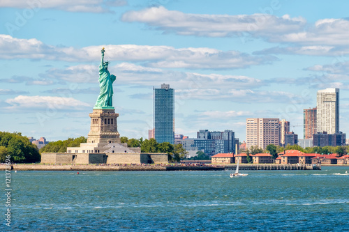 The Statue of Liberty on the New York Harbor © kmiragaya