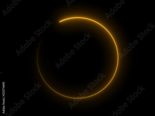 Abstract Light Effect Element Design on Black Background