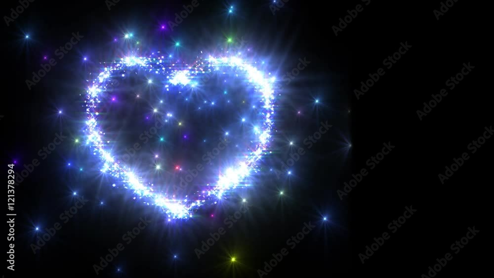 Colorful Sparkling Heart. Colorful Sparkling Heart.
