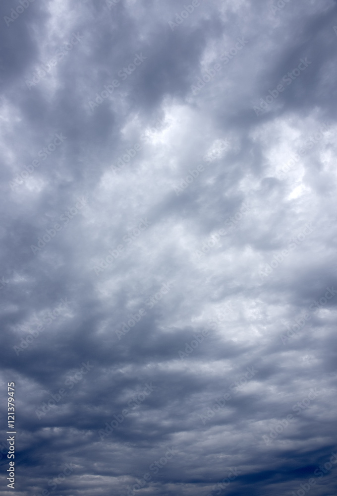 Fototapeta premium Background of dark clouds before a thunder-storm