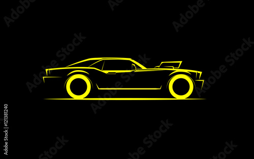 simple powerful car with a supercharger