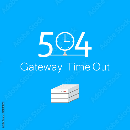 Vectors Abstract background 504 connection error  gateway time out