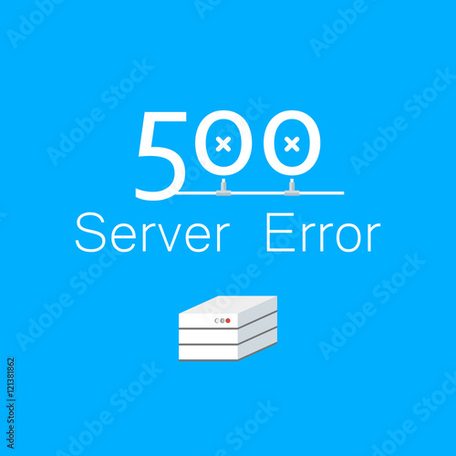 Vectors Abstract background 500 connection error server 