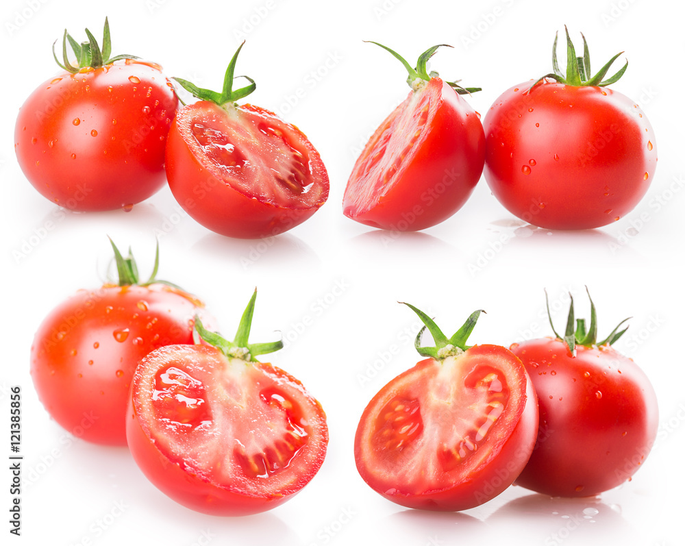 Red tomatoes set Red tomatoes set