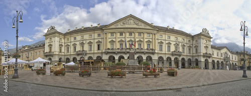 aosta municipio hotel de ville valle d'aosta italia europa italy europe