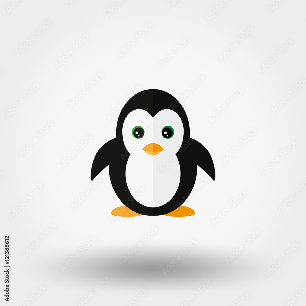 Obraz premium Penguin. Vector icon.