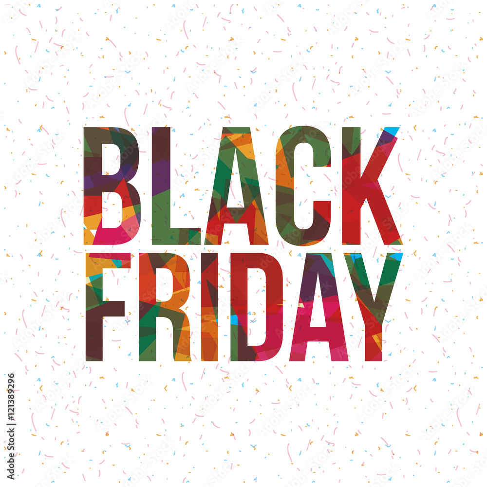 Black Friday icon. ecommerce sale decoration and advertising theme. Colorful design. Vector illustration