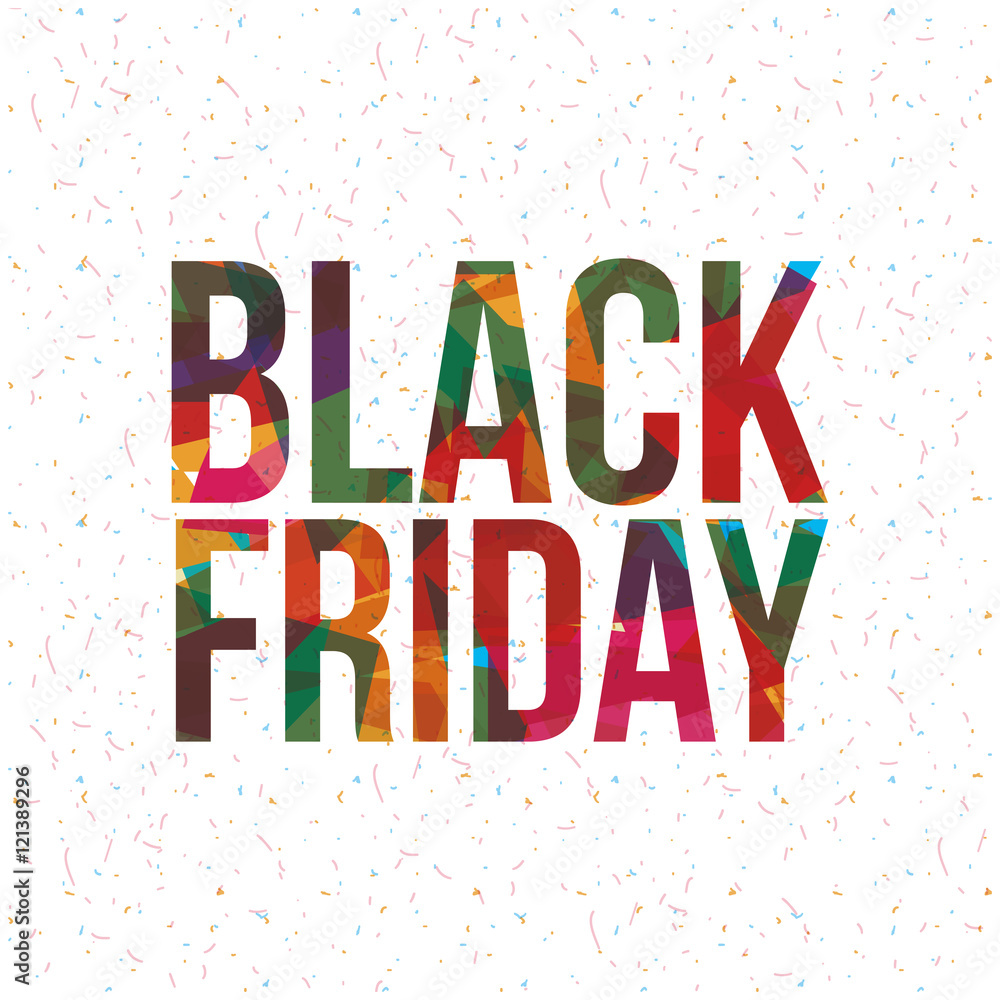Black Friday icon. ecommerce sale decoration and advertising theme. Colorful design. Vector illustration Black Friday icon. ecommerce sale decoration and advertising theme. Colorful design. Vector illustration