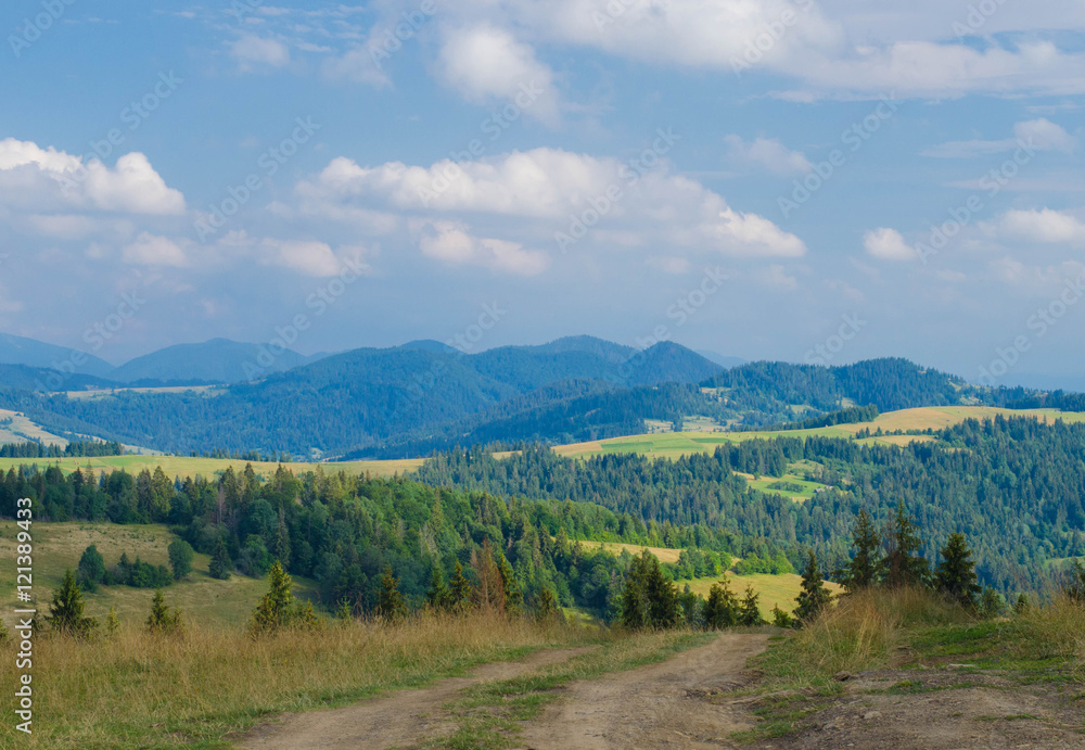 Carpathian mountains in the west part of Ukraine Carpathian mountains in the west part of Ukraine