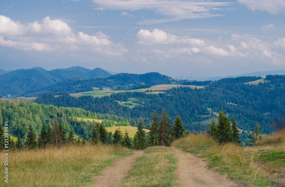Carpathian mountains in the west part of Ukraine Carpathian mountains in the west part of Ukraine