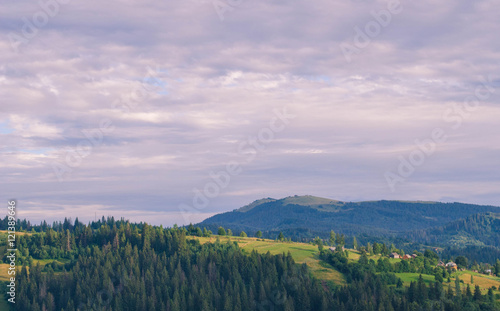 Carpathian mountains in the west part of Ukraine © thaarey1986