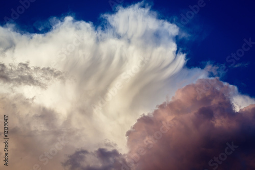 Storm clouds in the sky.