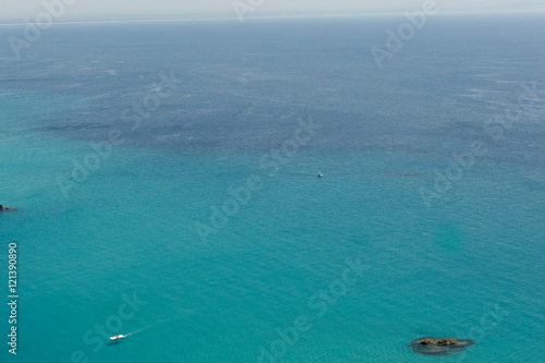 Crystal clear sea near the town of Tropea region Calabria - Italy