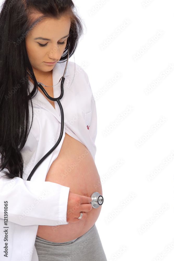 Kobieta w ciąży - obrazy, fototapety, plakaty 
