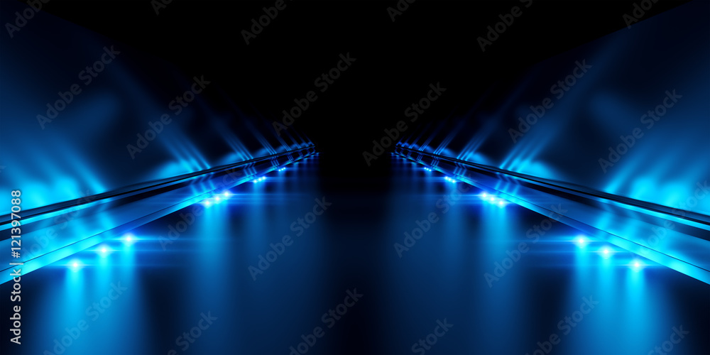 Abstract black background with illumination