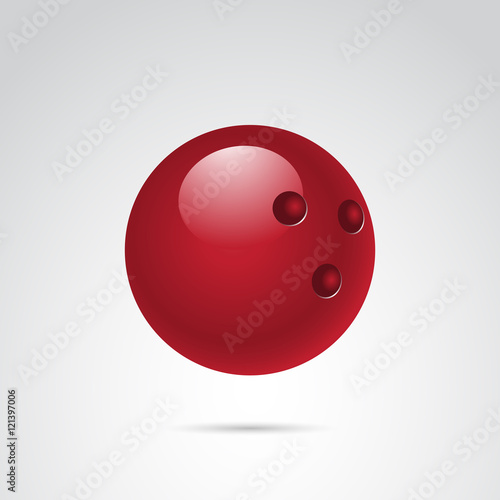 Bowling vector icon.