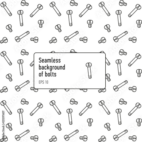 Bolts seamless pattern