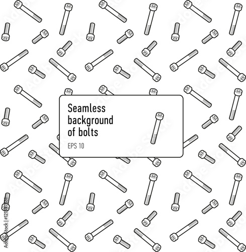 Bolts seamless pattern