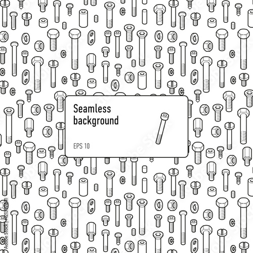 Bolts seamless pattern