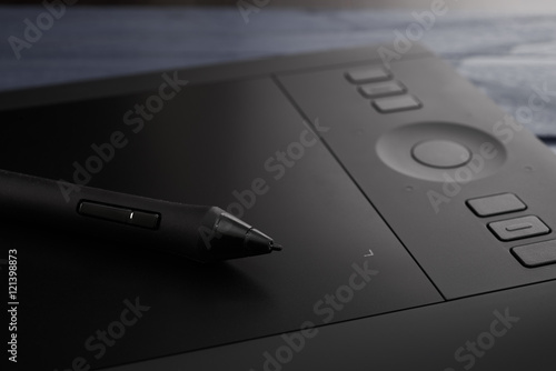 black professional graphic tablet photo